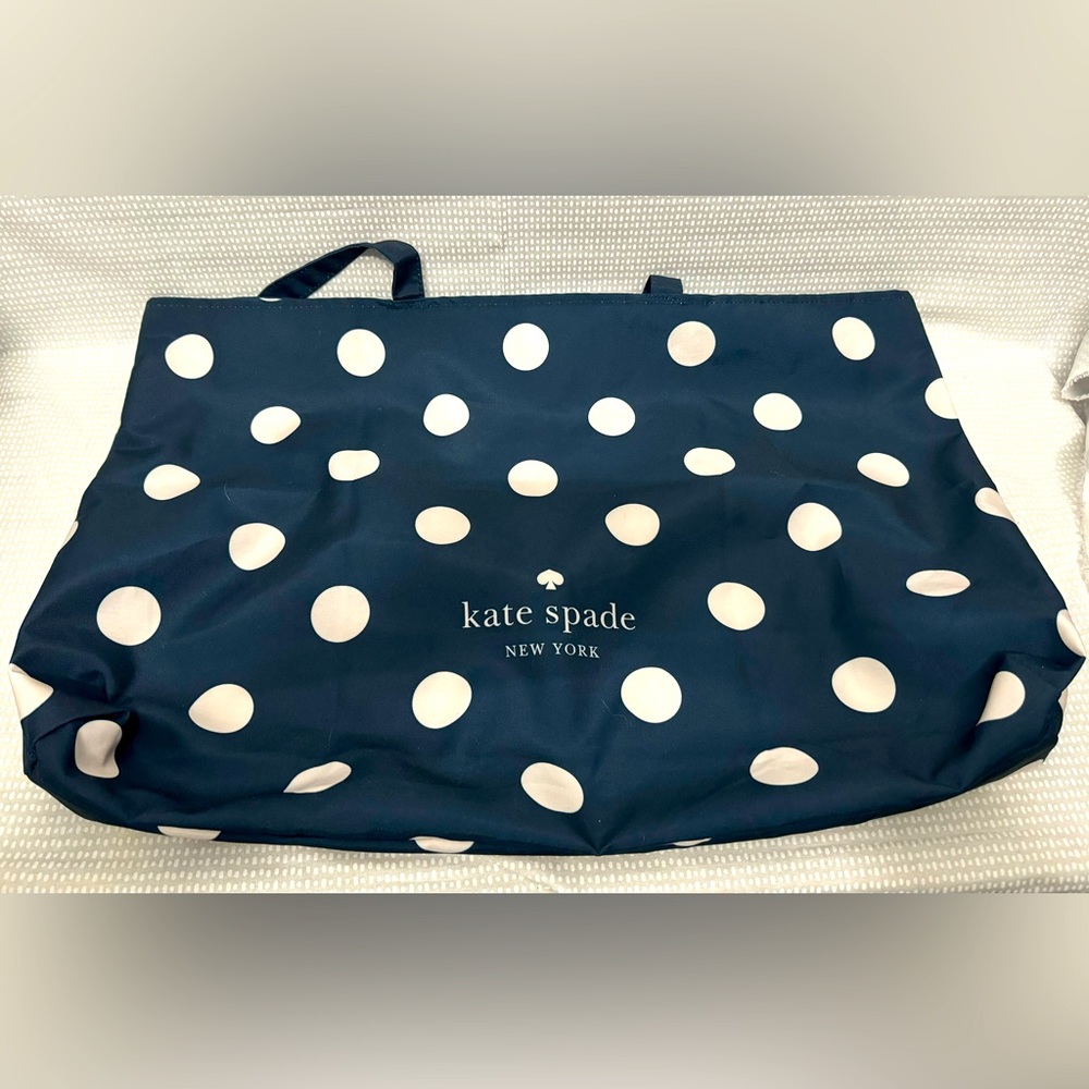 NWOT Kate Spade Polka Dot Foldable Tote